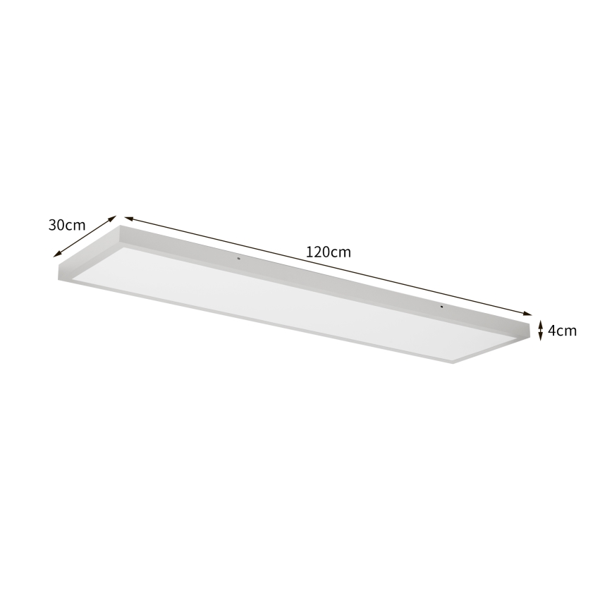 Brilagi - LED oprawa sufitowa do łazienki FRAME LED/50W/230V 3000/4000/6000K 120x30 cm IP44 srebrna