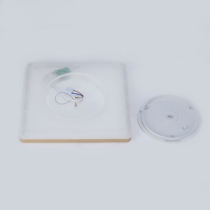 Brilagi - Lampa sufitowa LED do łazienki ULTRA SLIM LED/18W/230V 30x30 cm złota IP54