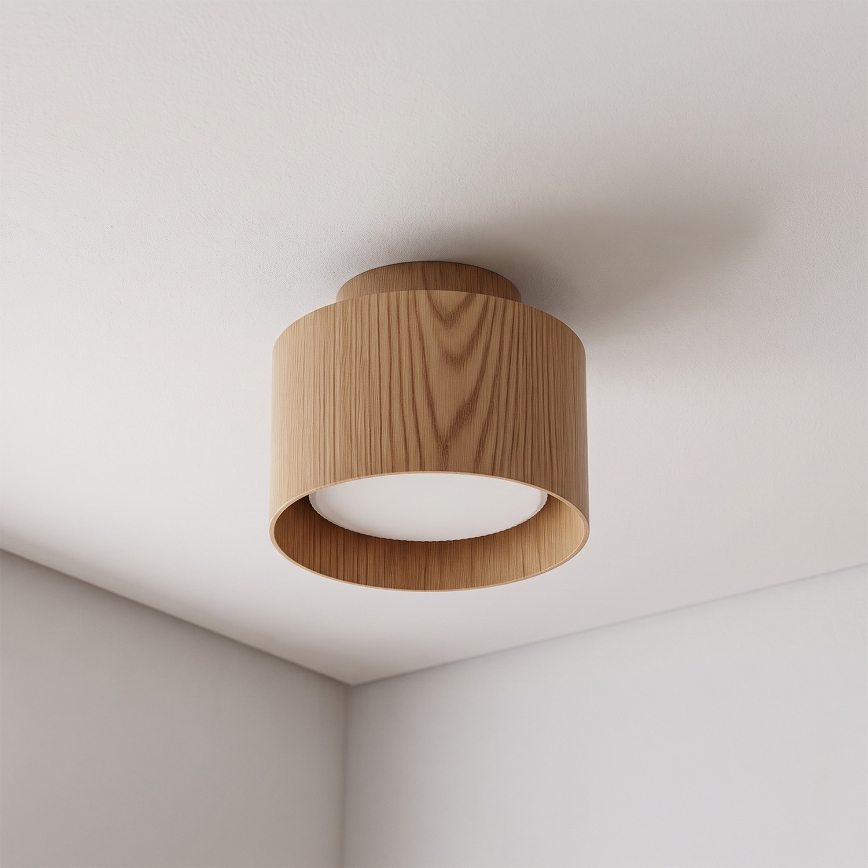 BRILAGI - LED Oprawa punktowa BACKLIT 1xGX53/15W/230V + LED/3W Ø 10 cm dekor dębu