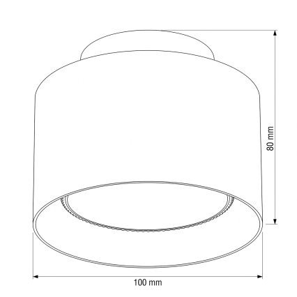 BRILAGI - LED Oprawa punktowa BACKLIT 1xGX53/15W/230V + LED/3W Ø 10 cm dekor dębu