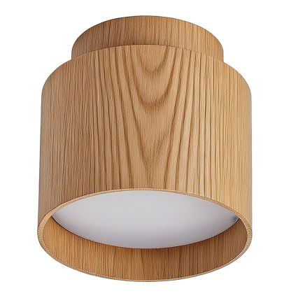 BRILAGI - Oprawa punktowa LED BACKLIT 1xGX53/15W/230V + LED/3W średnica 8 cm dekor dębu
