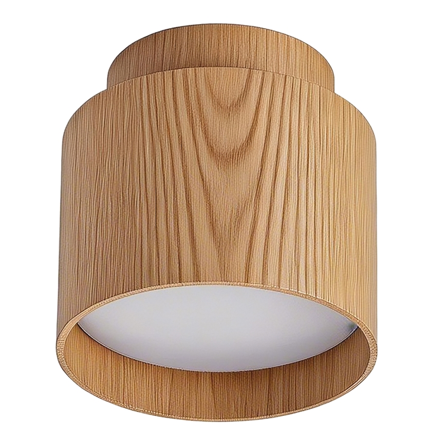 BRILAGI - Oprawa punktowa LED BACKLIT 1xGX53/15W/230V + LED/3W średnica 8 cm dekor dębu