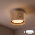 BRILAGI - LED Oprawa punktowa BACKLIT 1xGX53/15W/230V + LED/3W Ø 10 cm dekor dębu