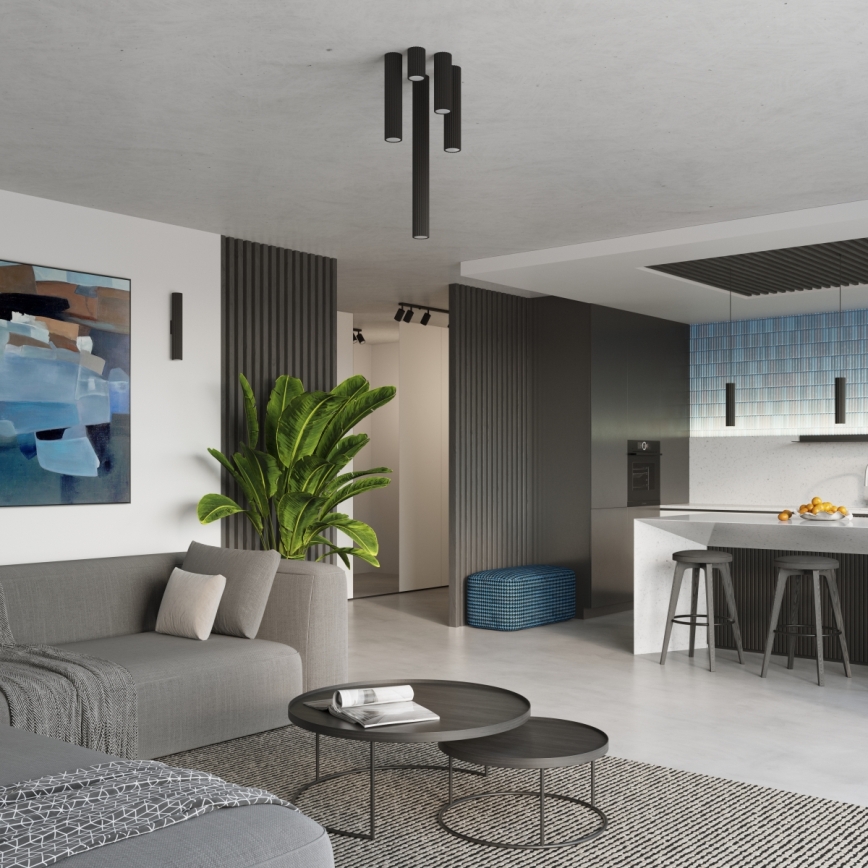 Brilagi - LED oprawa punktowa CRESTO 1xGU10/10W/230V 20 cm czarna