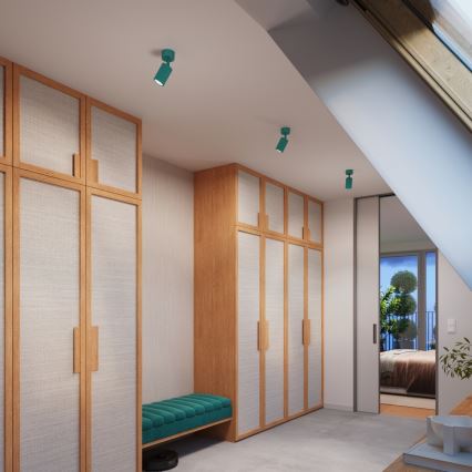 Brilagi - LED oprawa punktowa CRESTO 1xGU10/10W/230V turkusowa