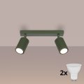 Brilagi - LED oprawa punktowa CRESTO 2xGU10/10W/230V zielona