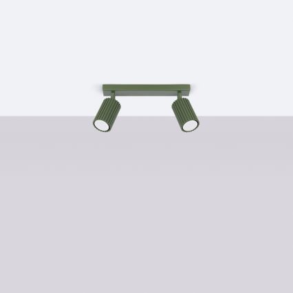 Brilagi - LED oprawa punktowa CRESTO 2xGU10/10W/230V zielona