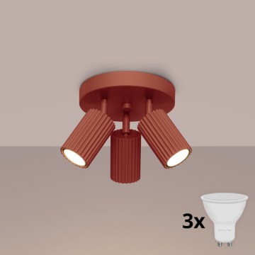 Brilagi - LED oprawa punktowa CRESTO 3xGU10/10W/230V czerwona