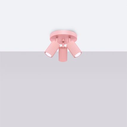 Brilagi - LED oprawa punktowa CRESTO 3xGU10/10W/230V różowa