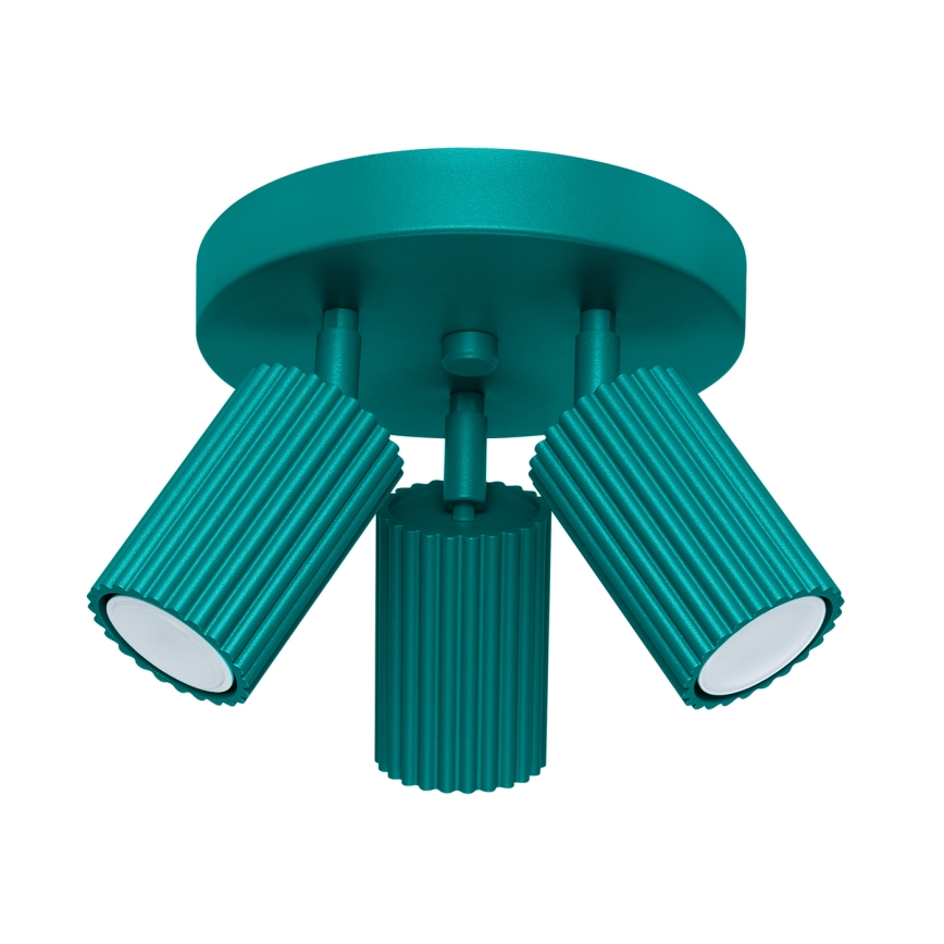 Brilagi - LED oprawa punktowa CRESTO 3xGU10/10W/230V turkusowa