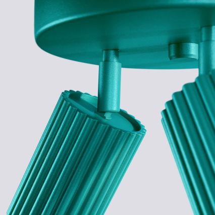 Brilagi - LED oprawa punktowa CRESTO 3xGU10/10W/230V turkusowa