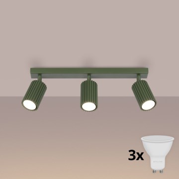 Brilagi - LED oprawa punktowa CRESTO 3xGU10/10W/230V zielona
