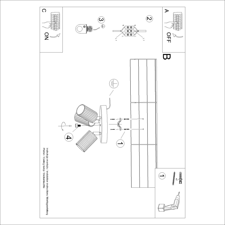 Brilagi - LED oprawa punktowa CRESTO 3xGU10/10W/230V złota