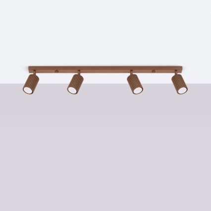 Brilagi - LED oprawa punktowa CRESTO 4xGU10/10W/230V brązowa
