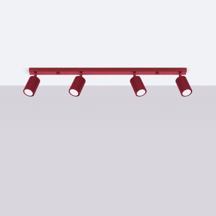 Brilagi - LED oprawa punktowa CRESTO 4xGU10/10W/230V burgundowa