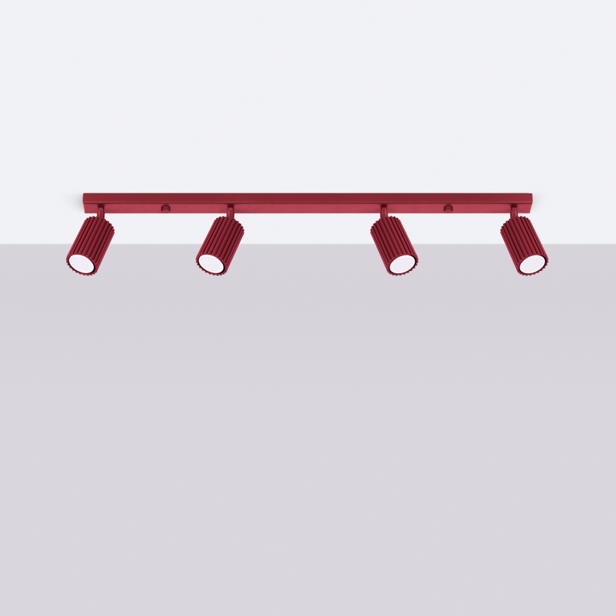 Brilagi - LED oprawa punktowa CRESTO 4xGU10/10W/230V burgundowa