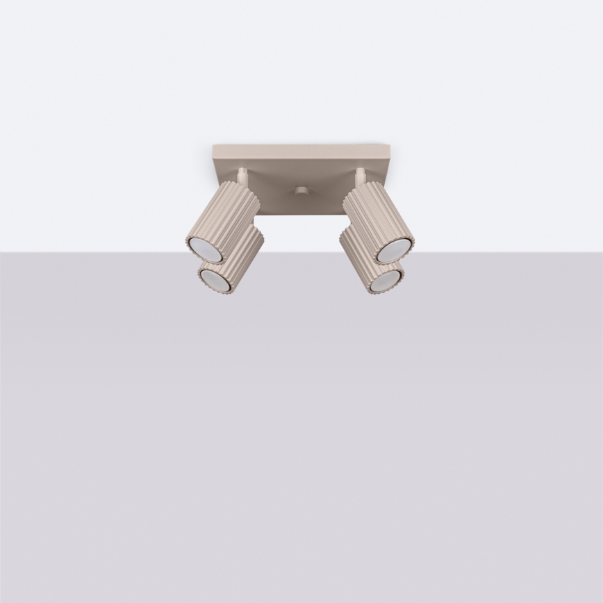 Brilagi - LED oprawa punktowa CRESTO 4xGU10/10W/230V taupe