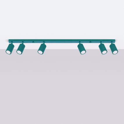 Brilagi - LED oprawa punktowa CRESTO 6xGU10/10W/230V turkusowa