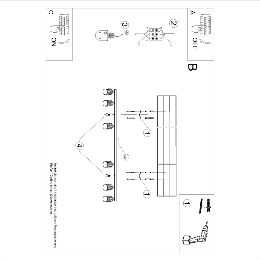 Brilagi - LED oprawa punktowa CRESTO 6xGU10/10W/230V turkusowa