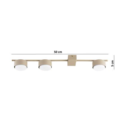 Brilagi - LED oprawa punktowa MONO 3xGX53/30W/230V beżowa