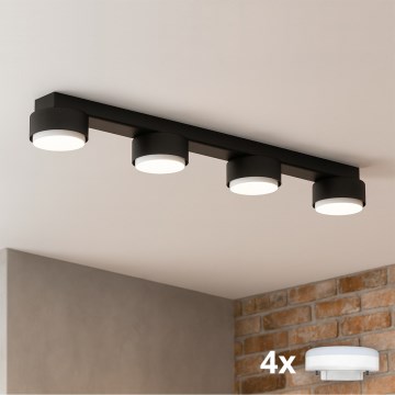 Brilagi - LED oprawa punktowa MONO 4xGX53/12W/230V czarna