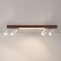 BRILAGI - LED Oprawa punktowa SELE 4xGU10/30W/230V + LED/20W biała/dekor wiśniowy