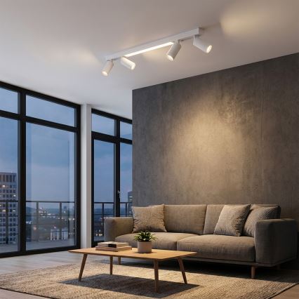 Brilagi - LED oprawa punktowa SELE 4xGU10/30W/230V + LED/25W biała