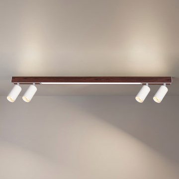 BRILAGI - LED Oprawa punktowa SELE 4xGU10/30W/230V + LED/25W biały/dekor dębu