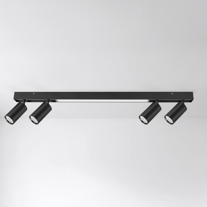 Brilagi - LED oprawa punktowa SELE 4xGU10/30W/230V + LED/25W czarna