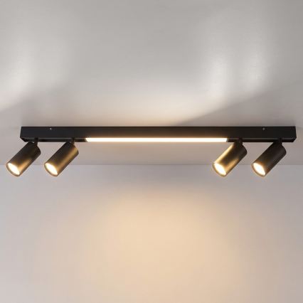 Brilagi - LED oprawa punktowa SELE 4xGU10/30W/230V + LED/25W czarna