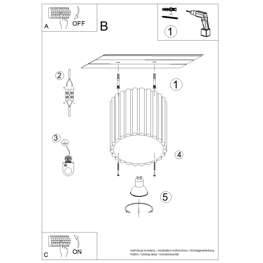 Brilagi - LED oprawa punktowa SFERA 1xGU10/10W/230V śr. 10 cm czarna