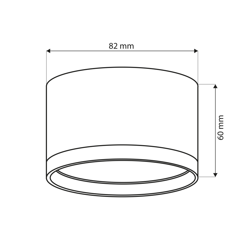 Brilagi - LED Oprawa punktowa SMOOTH 1xGX53/15W/230V czarna