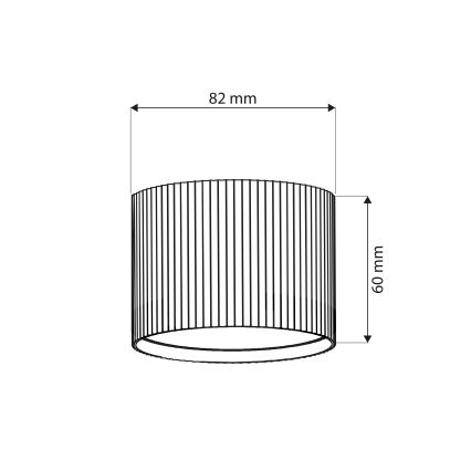 Brilagi - LED Oprawa punktowa STRIPY 1xGX53/15W/230V czarna