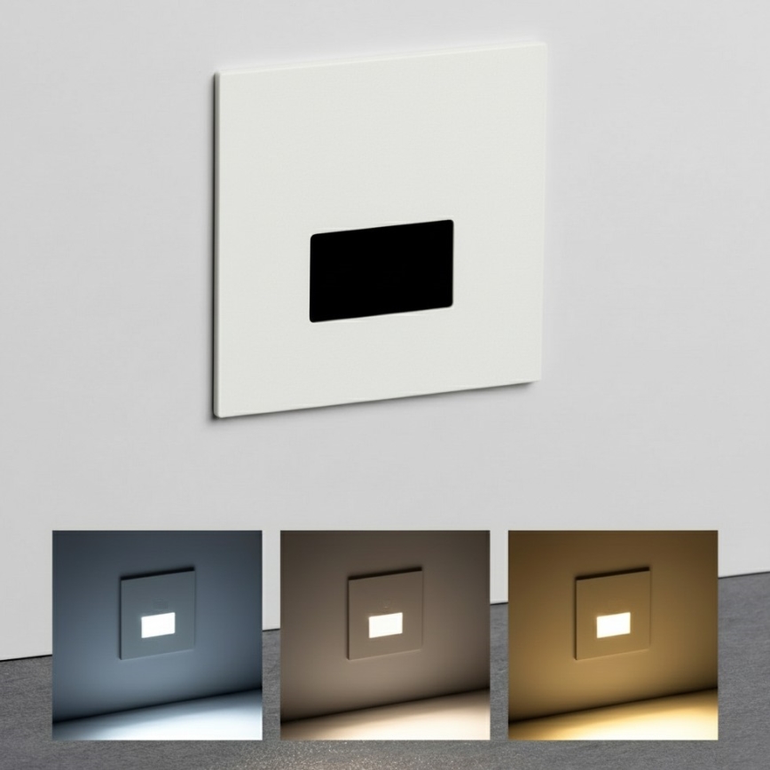 Brilagi - LED oprawa schodowa JACK LED/3W/230V 3000/4000/6500K IP65 biała