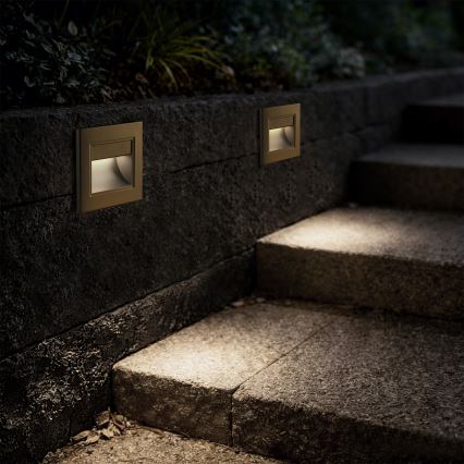 Brilagi - LED oprawa schodowa STEP LIGHT LED/1,5W/230V IP44 złota