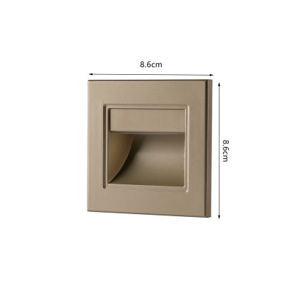 Brilagi - LED oprawa schodowa STEP LIGHT LED/1,5W/230V IP44 złota