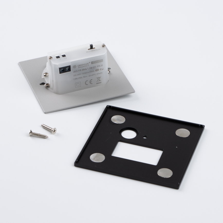 Brilagi - Oprawa schodowa LED z czujnikiem ruchu i zmierzchu JACK LED/1,5W/230V 3000/4000/6500K czarna