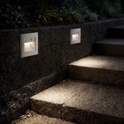 Brilagi - Oprawa schodowa LED z czujnikiem STEP LIGHT LED/1,5W/230V IP44 biała