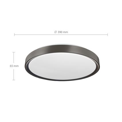 Brilagi - Ściemnialna lampa sufitowa LED FANCIA LED/48W/230V 3000-6500K śr. 39 cm antracyt + pilot zdalnego sterowania