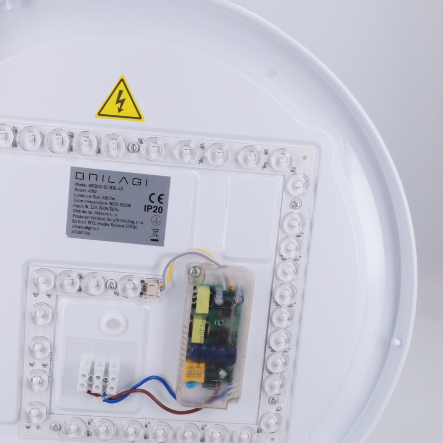 Brilagi - Ściemnialna lampa sufitowa LED FANCIA LED/48W/230V 3000-6500K śr. 39 cm antracyt + pilot zdalnego sterowania