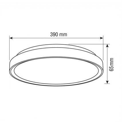 Brilagi - Ściemnialna lampa sufitowa LED FANCIA LED/48W/230V 3000-6500K śr. 39 cm antracyt + pilot zdalnego sterowania