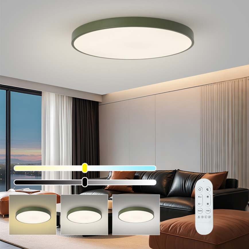 Brilagi - Ściemnialna oprawa LED POOL SMART LED/100W/230V śr. 80 cm 3000-6000K Wi-Fi Tuya + zdalne sterowanie zielona