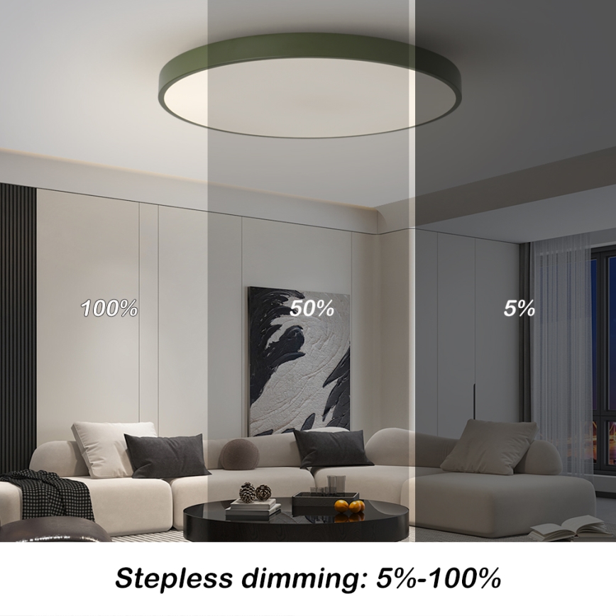 Brilagi - Ściemnialna oprawa LED POOL SMART LED/100W/230V śr. 80 cm 3000-6000K Wi-Fi Tuya + zdalne sterowanie zielona