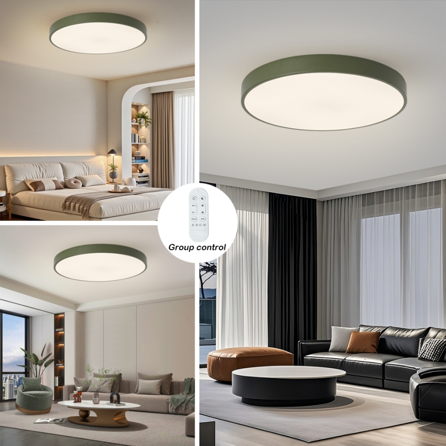 Brilagi - Ściemnialna oprawa LED POOL SMART LED/100W/230V śr. 80 cm 3000-6000K Wi-Fi Tuya + zdalne sterowanie zielona
