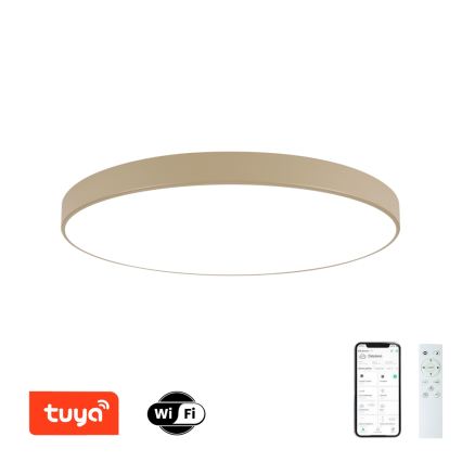 Brilagi - Ściemnialna oprawa sufitowa LED POOL SMART LED/128W/230V 3000-6000K 100 cm beżowa Wi-Fi Tuya + pilot zdalnego sterowania