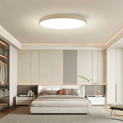 Brilagi - LED ściemnialna oprawa sufitowa POOL SMART LED/180W/230V 3000-6000K 120 cm beżowa Wi-Fi Tuya + pilot zdalnego sterowania