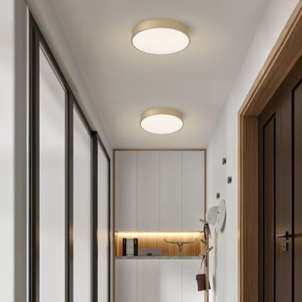 Brilagi - ściemnialna lampa sufitowa LED POOL SMART LED/48W/230V 3000-6000K śr. 40 cm Wi-Fi Tuya złota + pilot zdalnego sterowania
