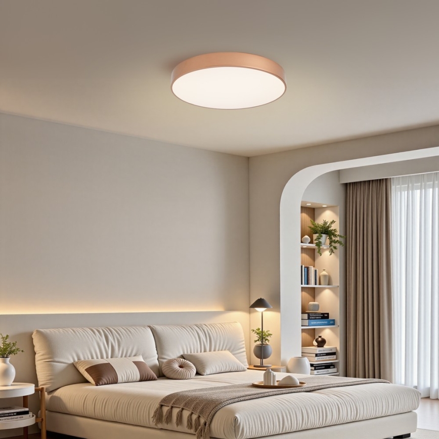 Brilagi - LED ściemnialna oprawa sufitowa POOL SMART LED/60W/230V 3000-6000K średnica 50 cm Wi-Fi Tuya brązowa + pilot zdalnego sterowania
