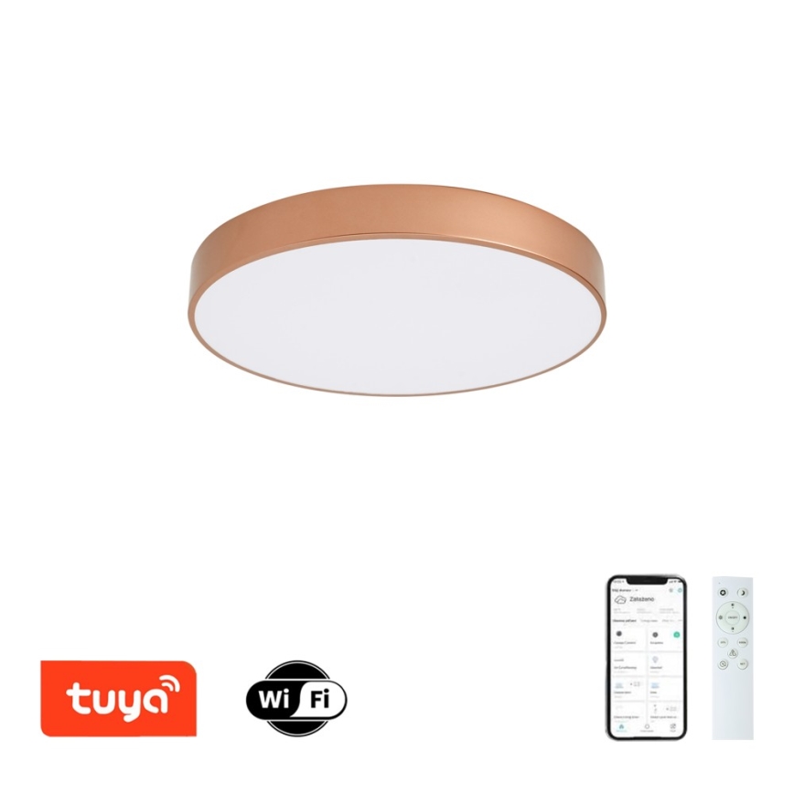 Brilagi - LED ściemnialna oprawa sufitowa POOL SMART LED/60W/230V 3000-6000K średnica 50 cm Wi-Fi Tuya brązowa + pilot zdalnego sterowania