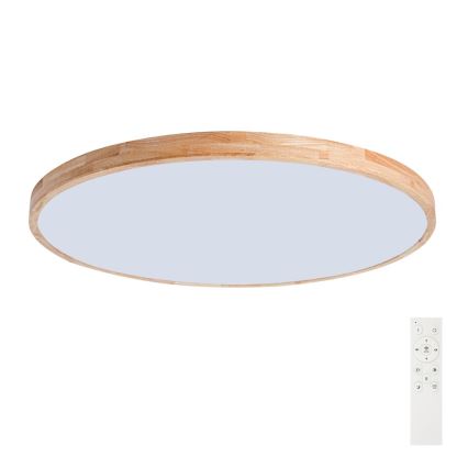 Brilagi - ściemnialna lampa sufitowa LED WOODLINE LED/128W/230V 3000-6000K dąb, śr. 100 cm + pilot zdalnego sterowania